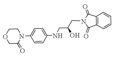 2-[(2S)-2-Hydroxy-3-[[4-(3-oxo-4-morpholinyl)phenyl]amino] propyl]-1H-isoindole-1,3(2H)-dione